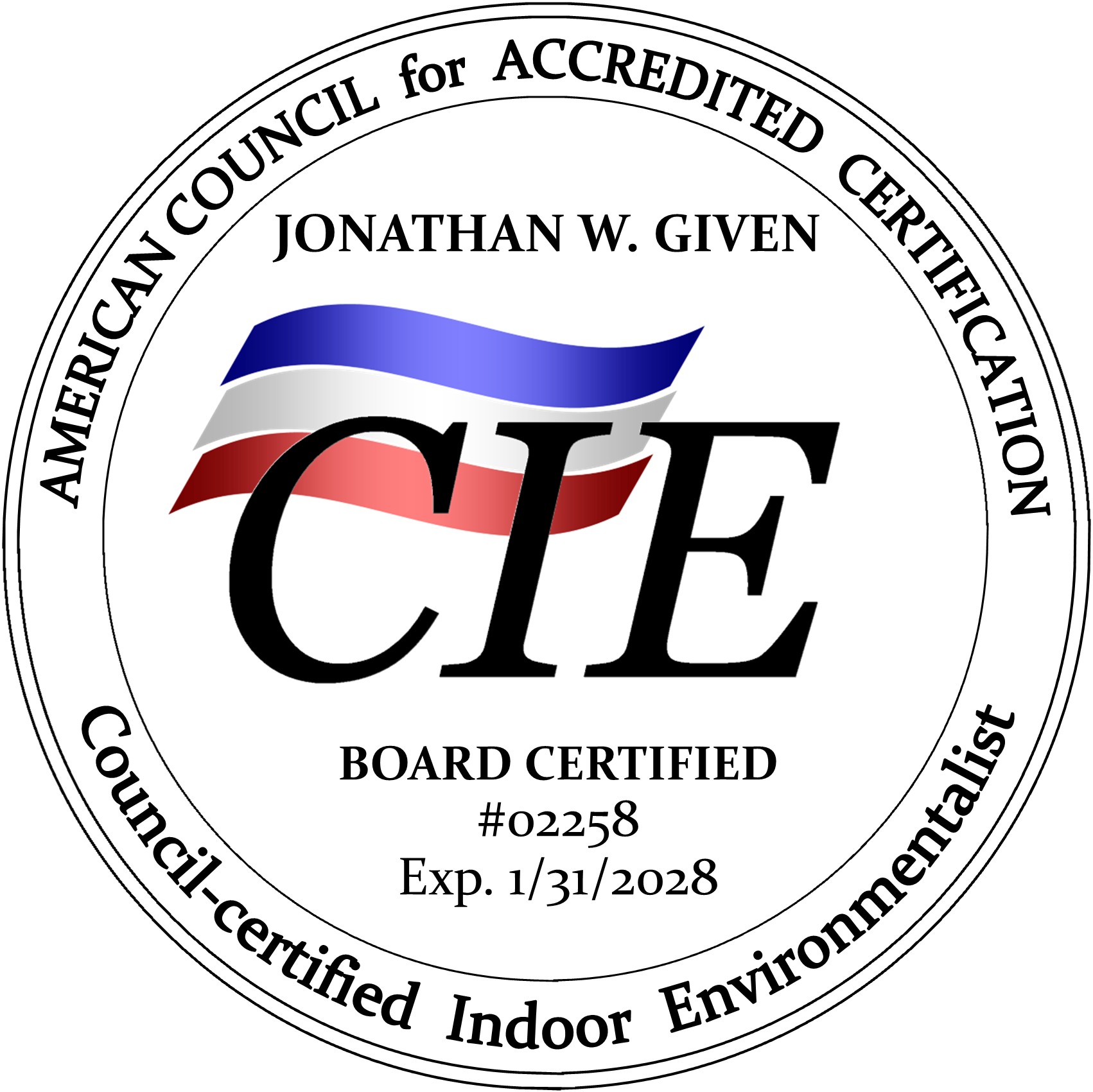 CIE Board Certified